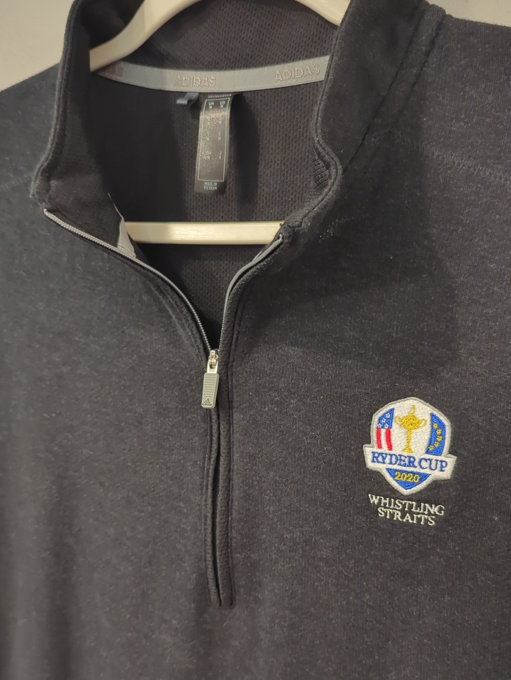 adidas Golf Ryder Cup 2020 Whistling Straits 1/4 Zip Pullover size Medium